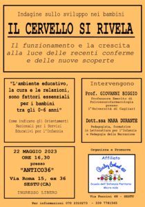 Locandina incontro 22 MAGGIO